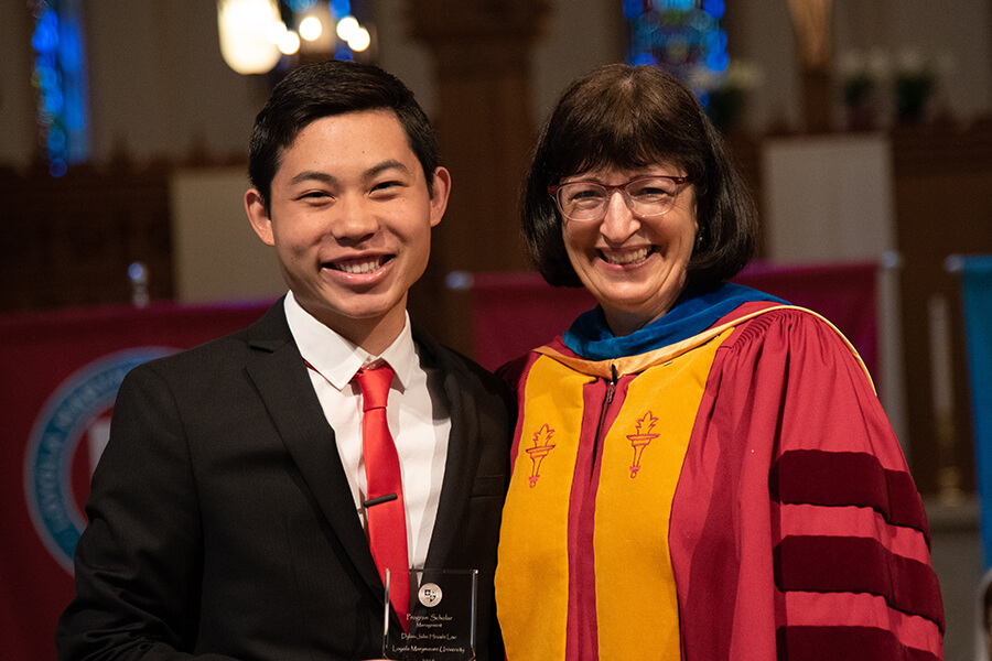 CBA Dean in regalia